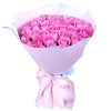 букет 35 розовых роз "Аква"