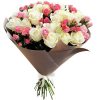 Фото товара Букет из 33 кремовых роз